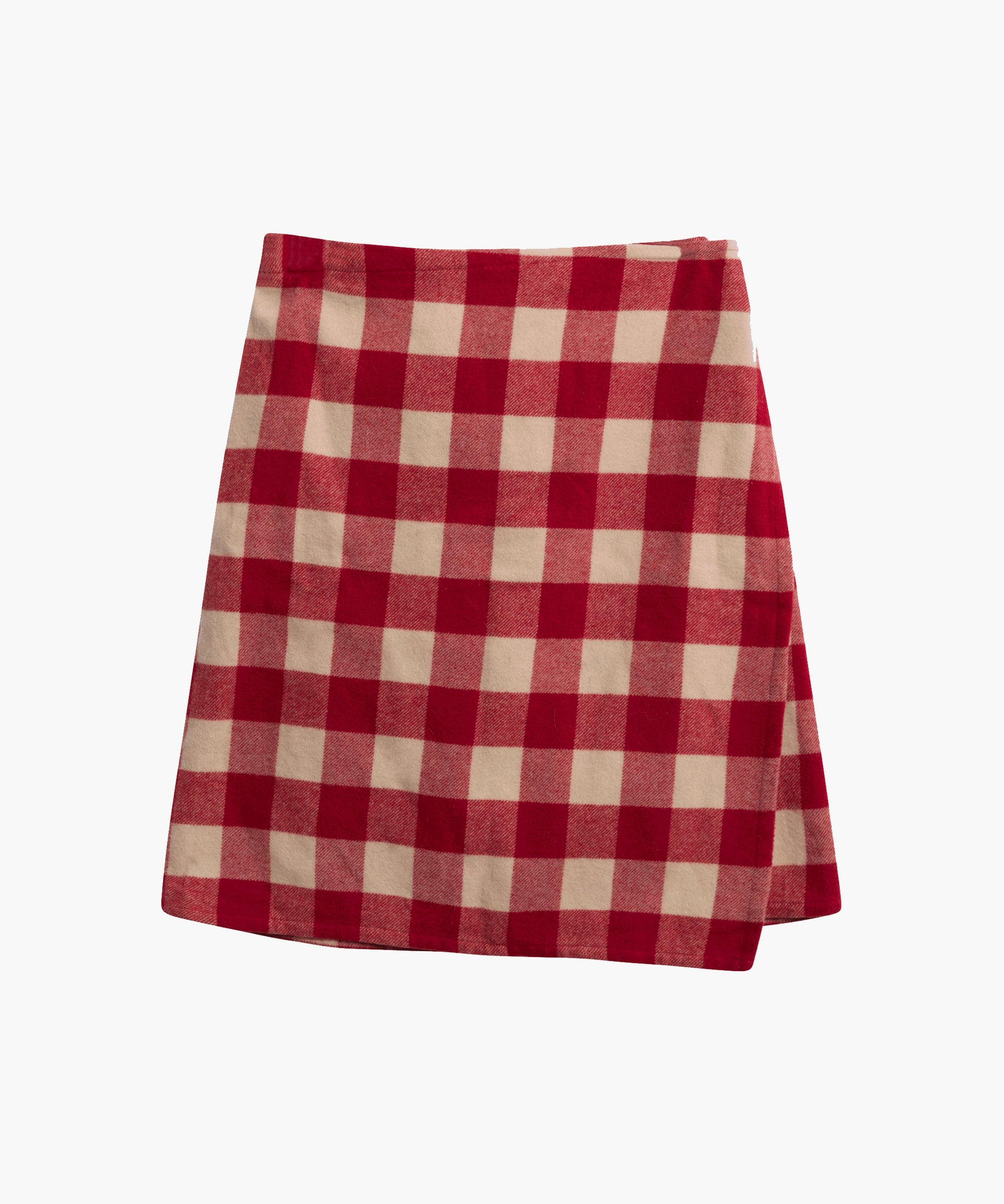 DKNY Red Checkered Blazer and Skirt - Red