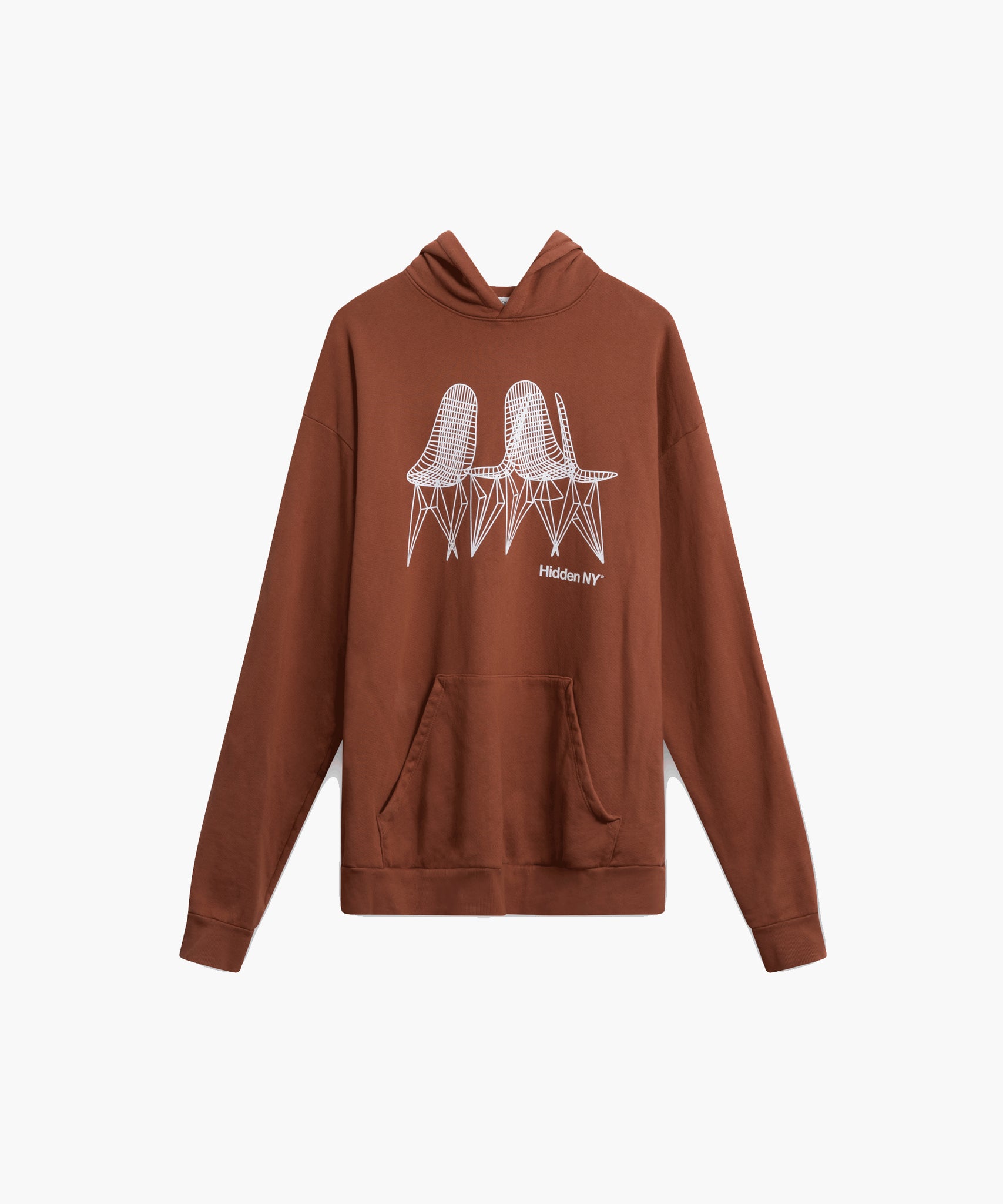 Hidden NY Wire Chair Hoodie - Brown
